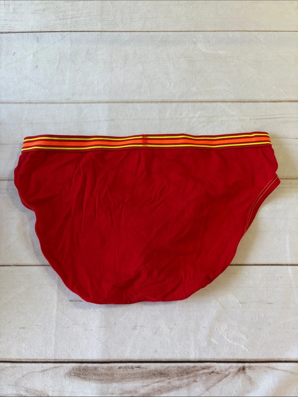 Andrew Christian Striped Waistband Briefs Pack - Blue, Red, Navy